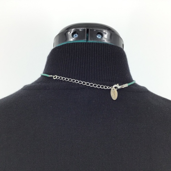 Beaded Mother-of-Pearl Fixed Pendant Necklace - Picture 6 of 16